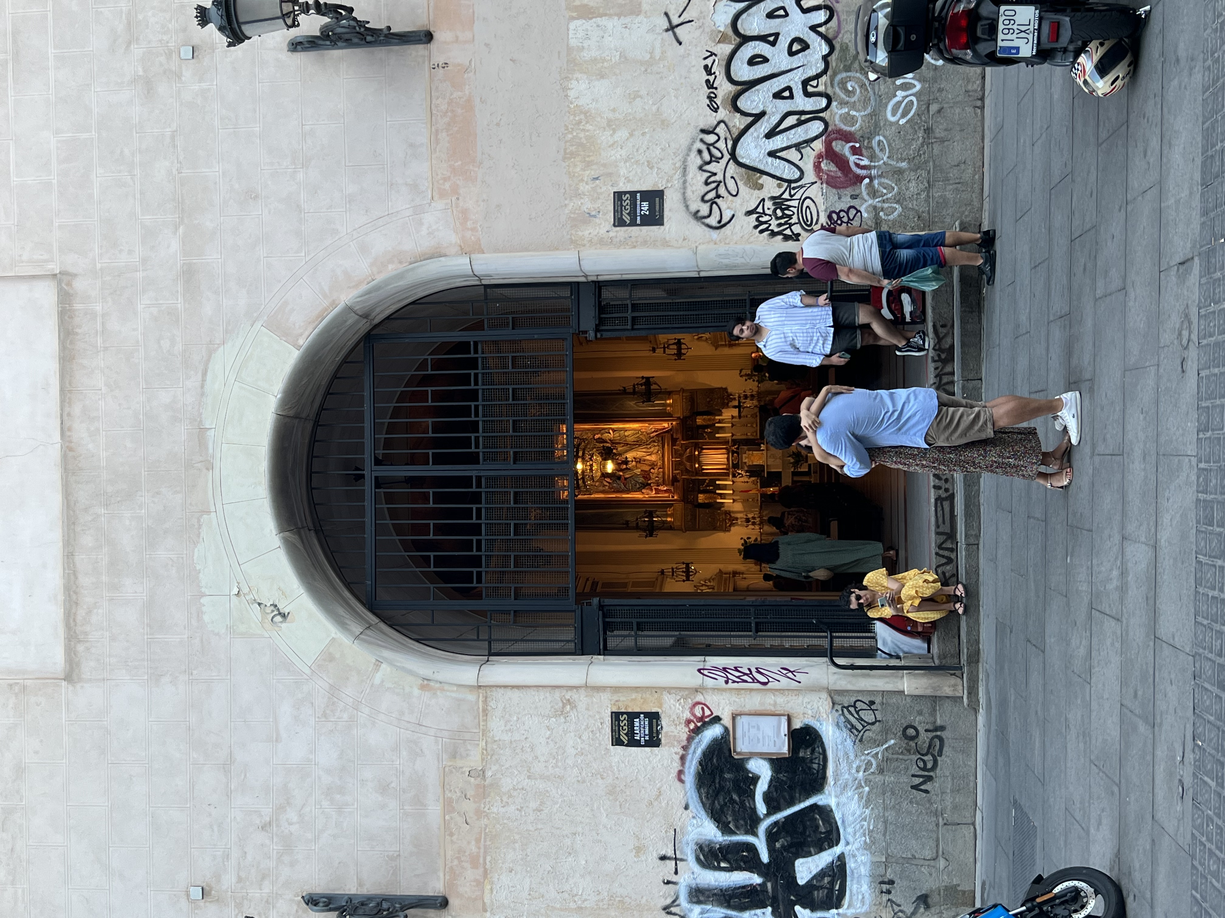 Church Archway at Dusk